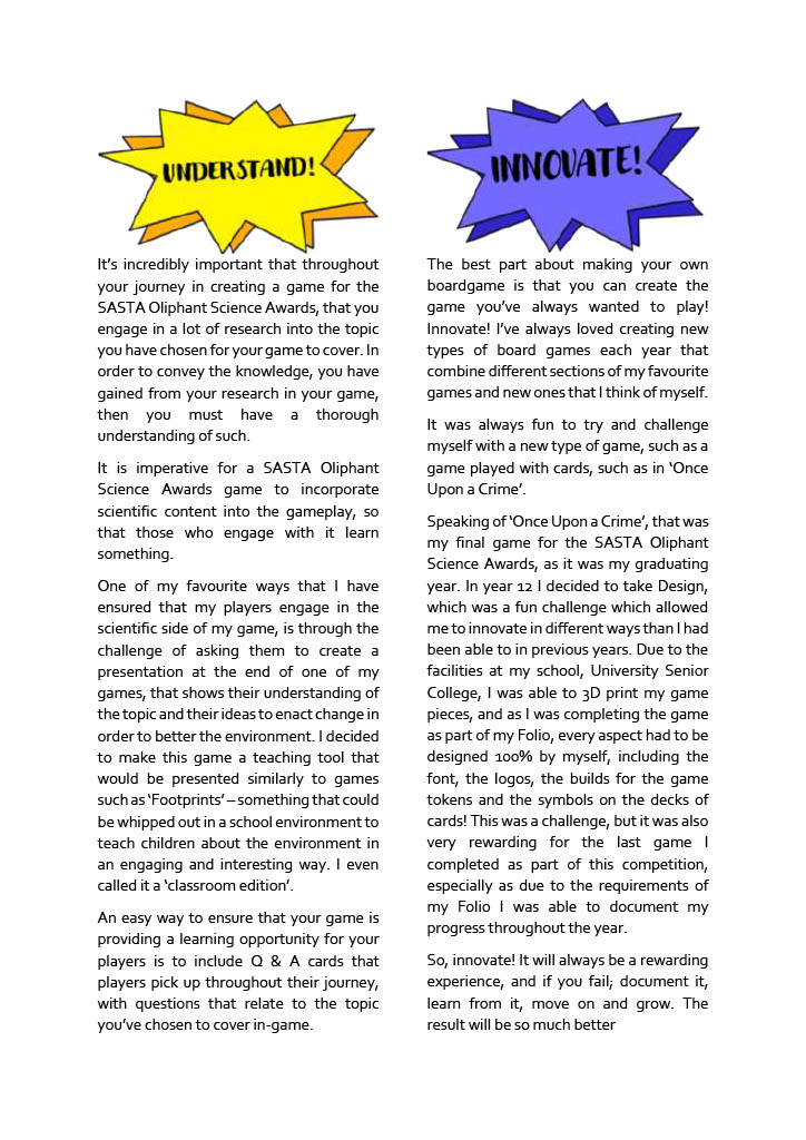 Page2_How to CRUISE Through the SASTA Oliphant Awards